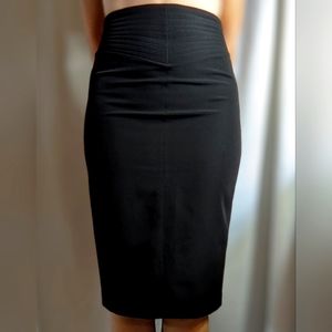 Classic High-Waisted Pencil Skirt Black (10)
